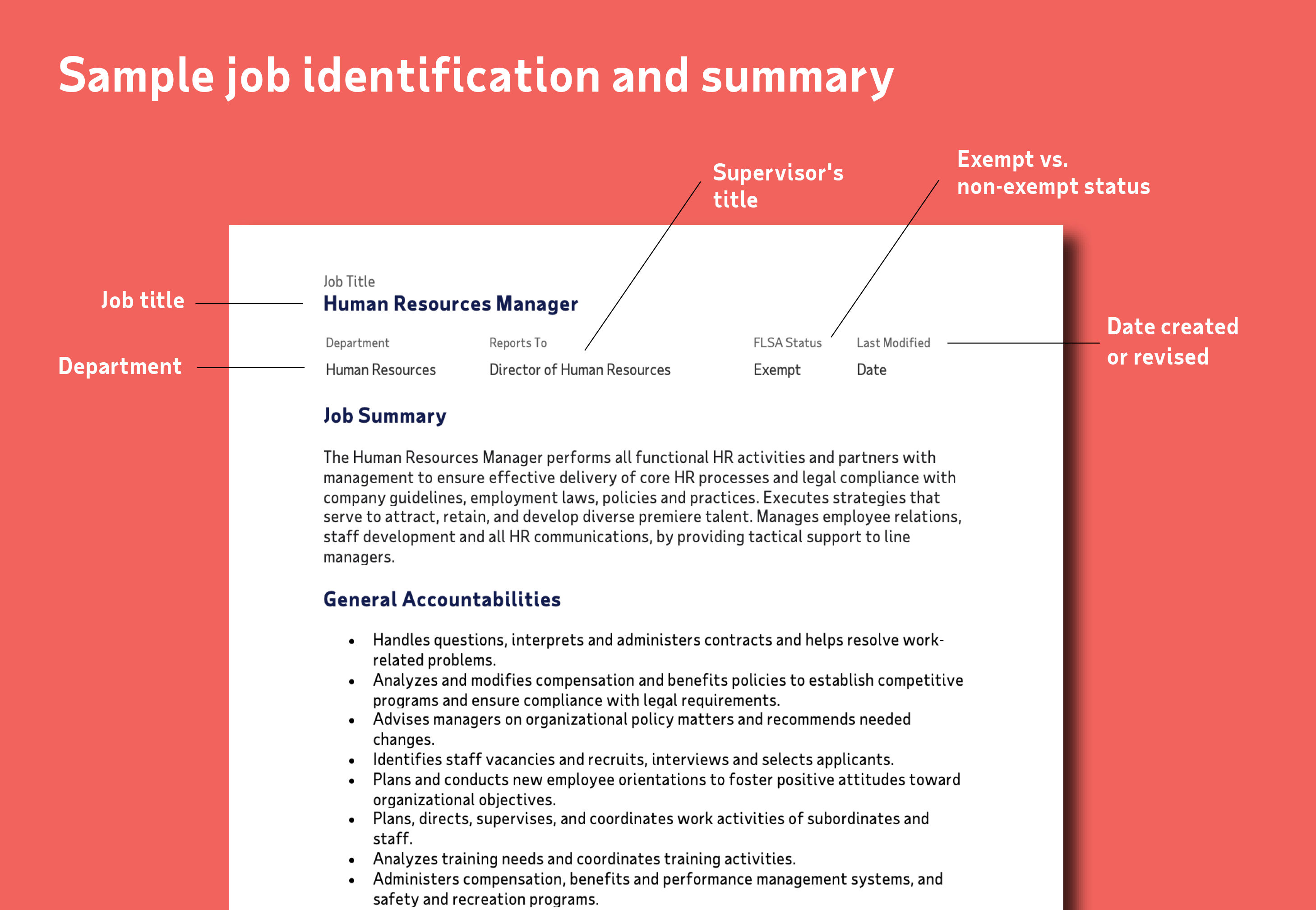 Sample Job ID and Summary