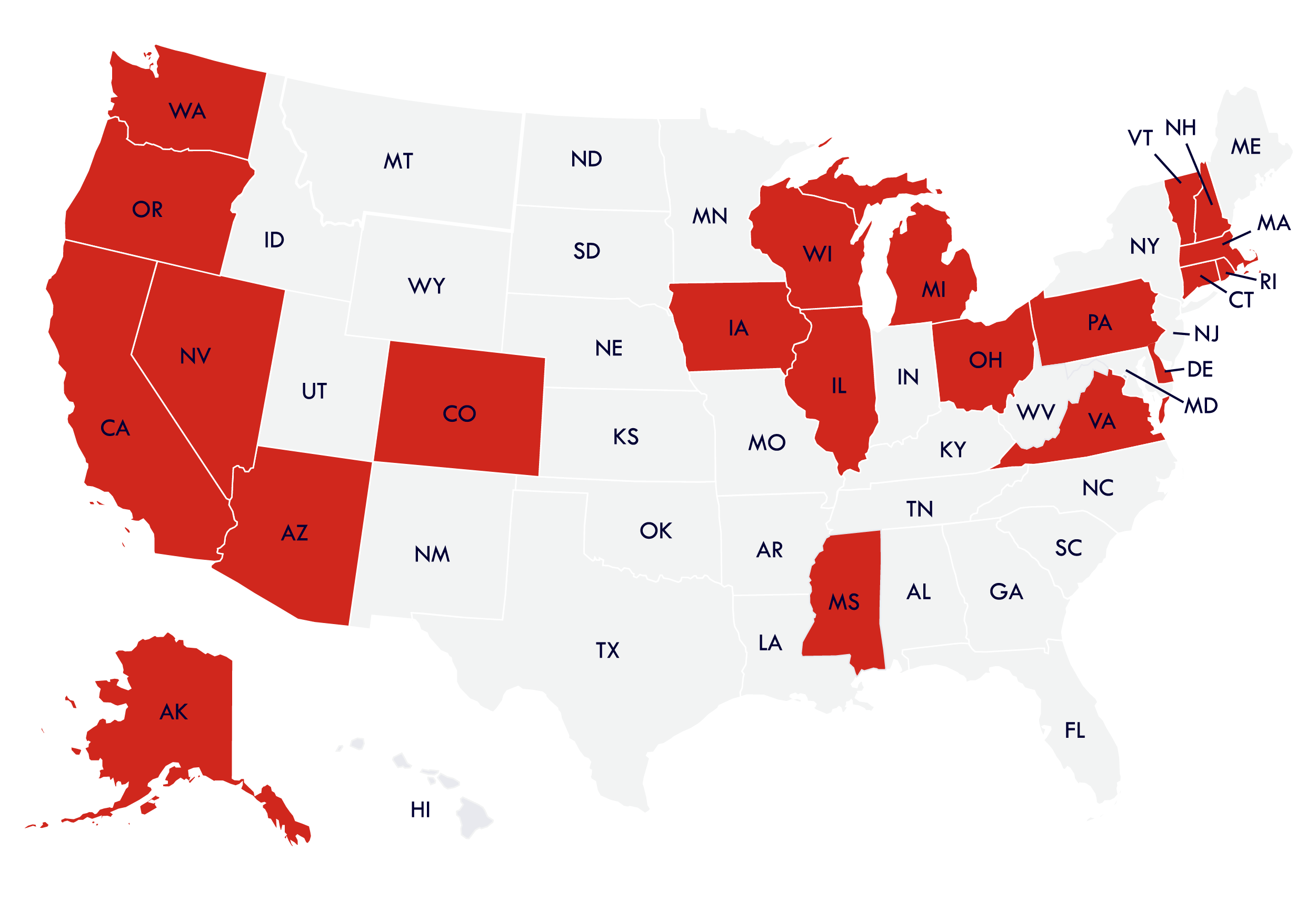 Map of United States