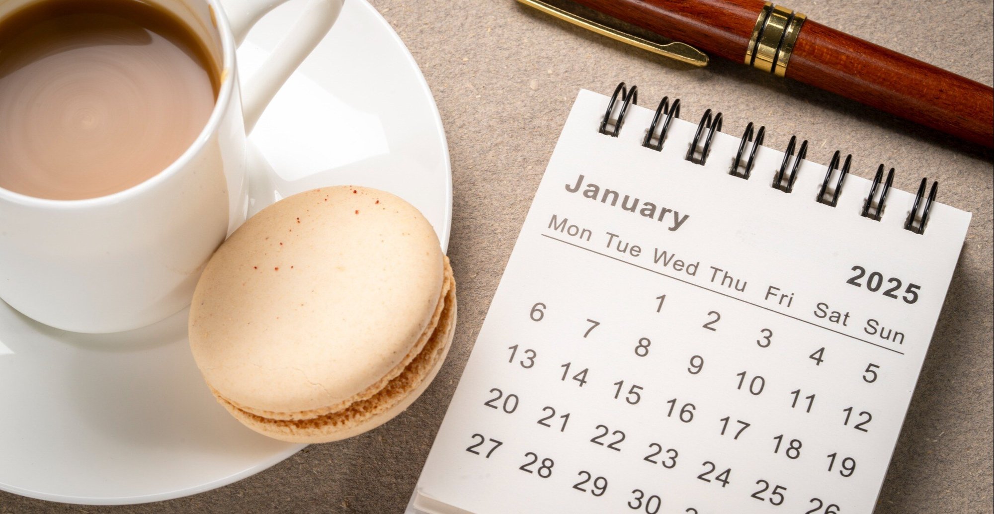 Calendar and snacks