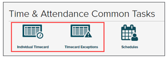 Resolve Timecard Exceptions - Hourly Timecard